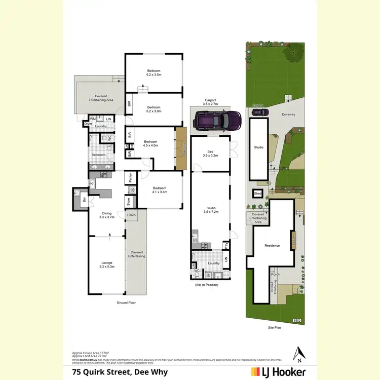 Floorplan of Homely house listing, 75 Quirk Street, Dee Why NSW 2099