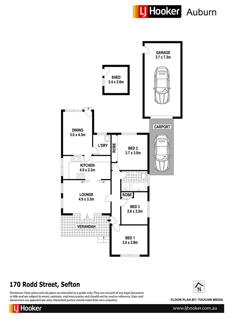 Floorplan of Homely house listing, 170 Rodd St, Sefton NSW 2162