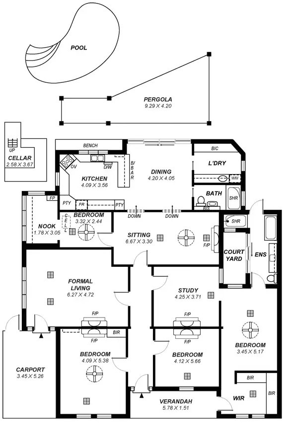 Floorplan of Homely house listing, 215 Beulah Road, Beulah Park SA 5067