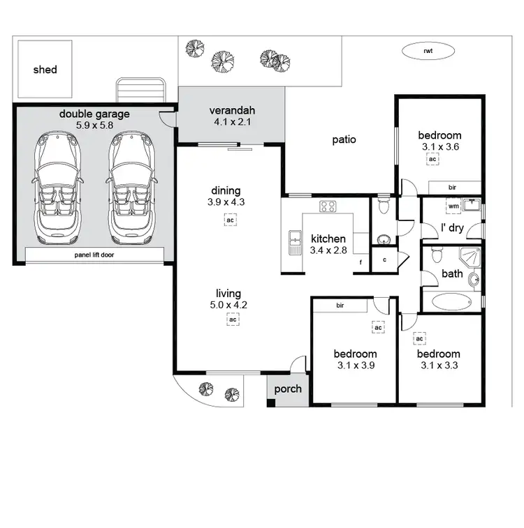 Floorplan of Homely house listing, 6A Inverell Avenue, North Plympton SA 5037
