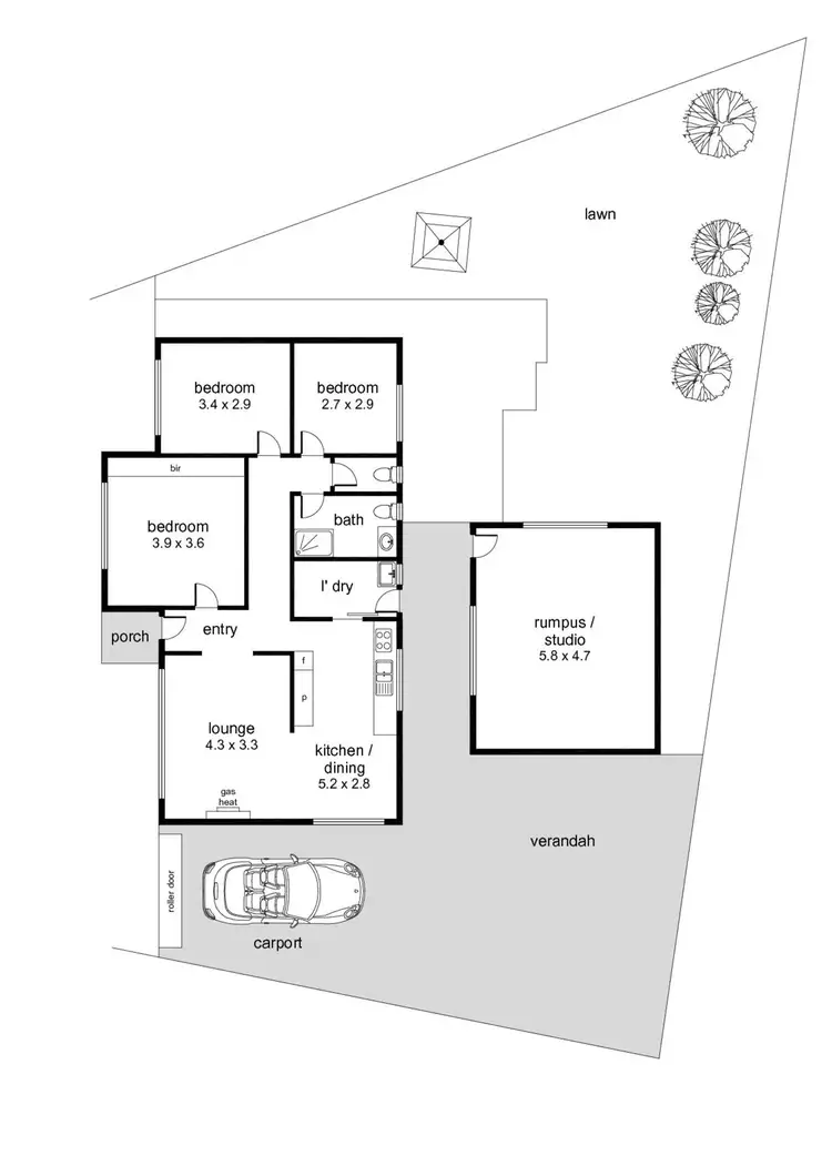 Floorplan of Homely house listing, 9 Stott Crescent, Brooklyn Park SA 5032