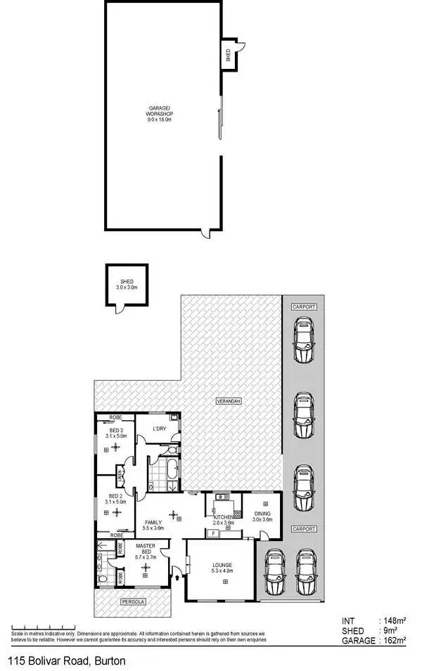 Floorplan of Homely house listing, 115 Bolivar Road, Burton SA 5110