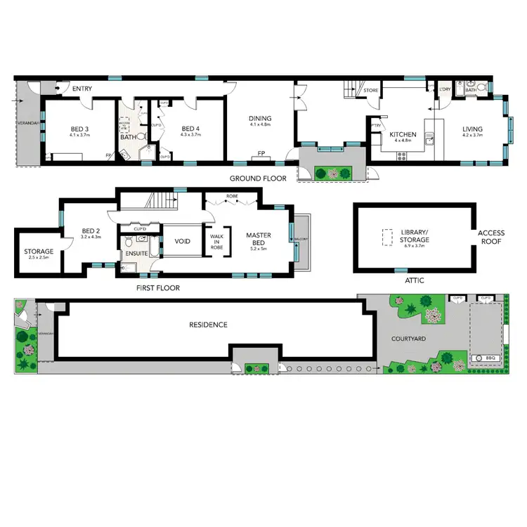 Floorplan of Homely house listing, 13 Ashburner Street, Manly NSW 2095