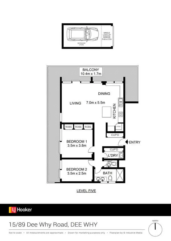 Floorplan of Homely apartment listing, 15/89 Dee Why Parade, Dee Why NSW 2099
