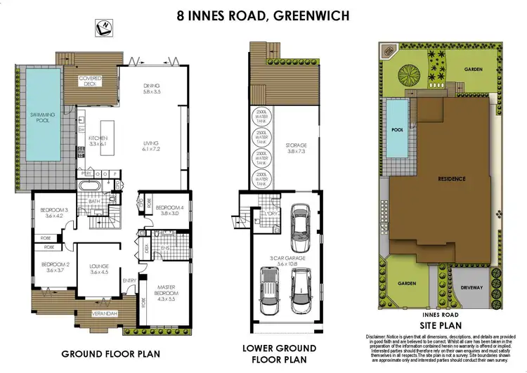 Floorplan of Homely house listing, 8 Innes Road, Greenwich NSW 2065