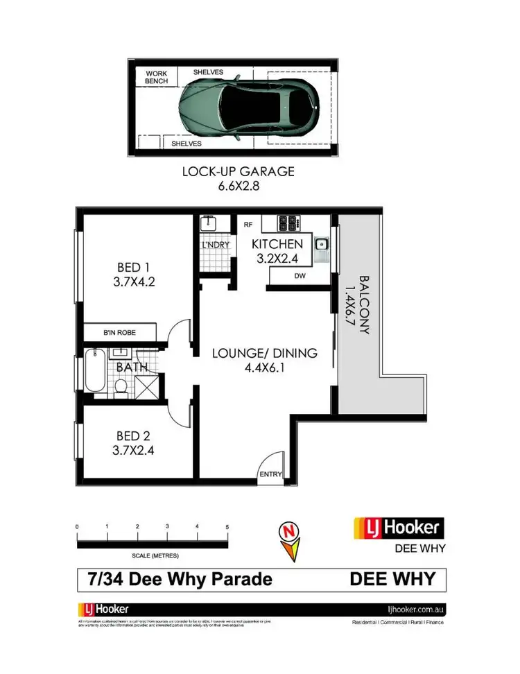 Floorplan of Homely unit listing, 7/34 Dee Why Parade, Dee Why NSW 2099