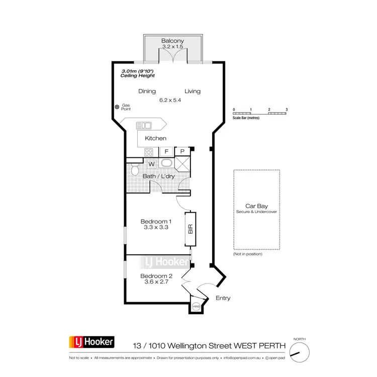 Floorplan of Homely apartment listing, 13/1010-1018 Wellington Street, West Perth WA 6005