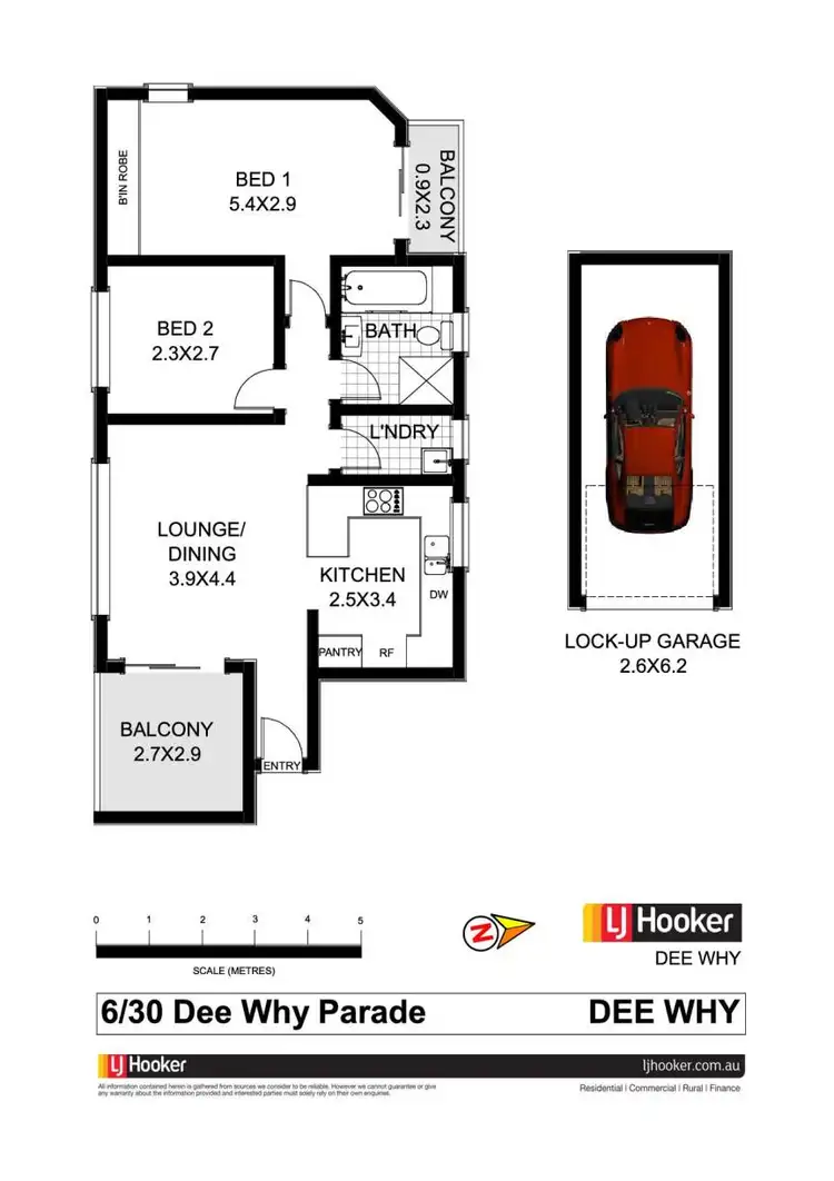 Floorplan of Homely apartment listing, 6/30 Dee Why Parade, Dee Why NSW 2099
