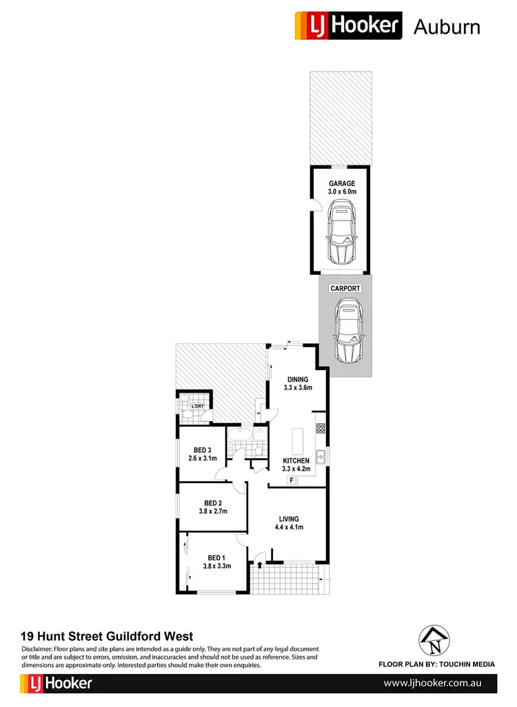 Floorplan of Homely house listing, 19 Hunt St, Guildford West NSW 2161