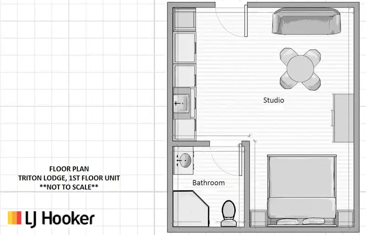 Floorplan of Homely studio listing, 3 Triton Lodge/4 Triton Crescent, Port Douglas QLD 4877