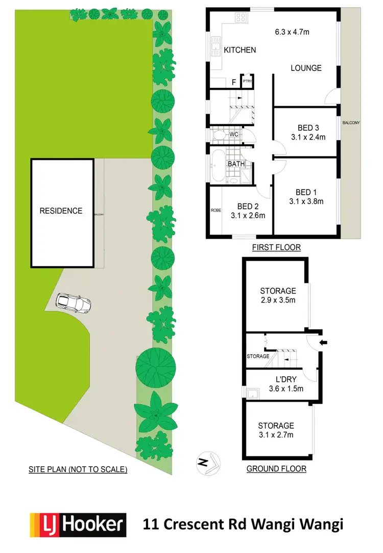 Floorplan of Homely house listing, 11 Crescent Road, Wangi Wangi NSW 2267