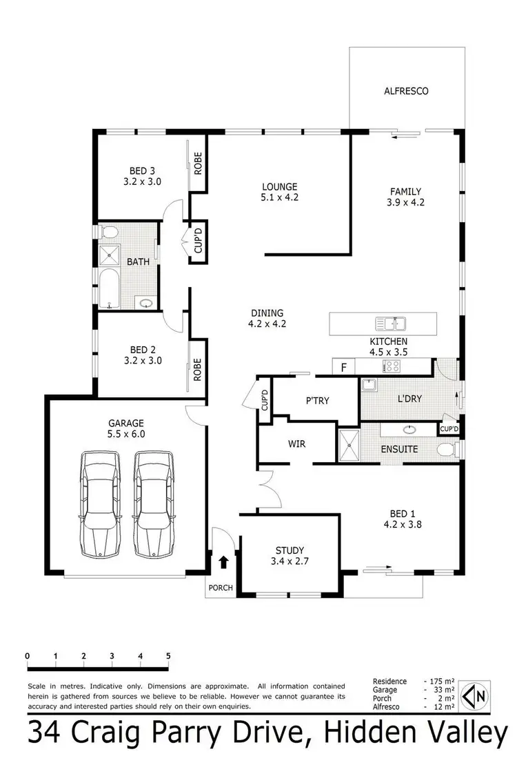 Floorplan of Homely house listing, 34 Craig Parry Drive, Hidden Valley VIC 3756
