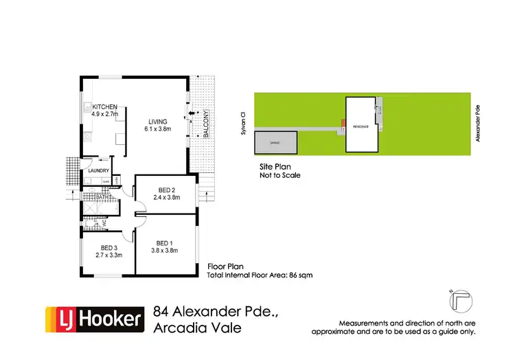 Floorplan of Homely house listing, 84 Alexander Parade, Arcadia Vale NSW 2283