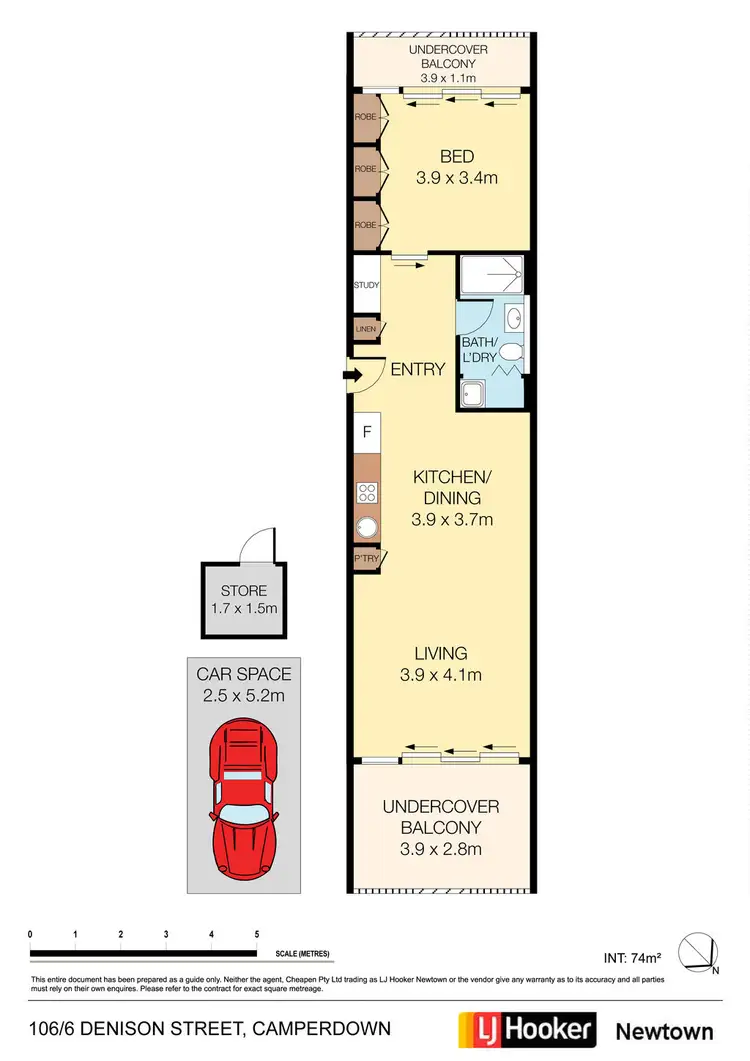 Floorplan of Homely apartment listing, 106/6 Denison Street, Camperdown NSW 2050