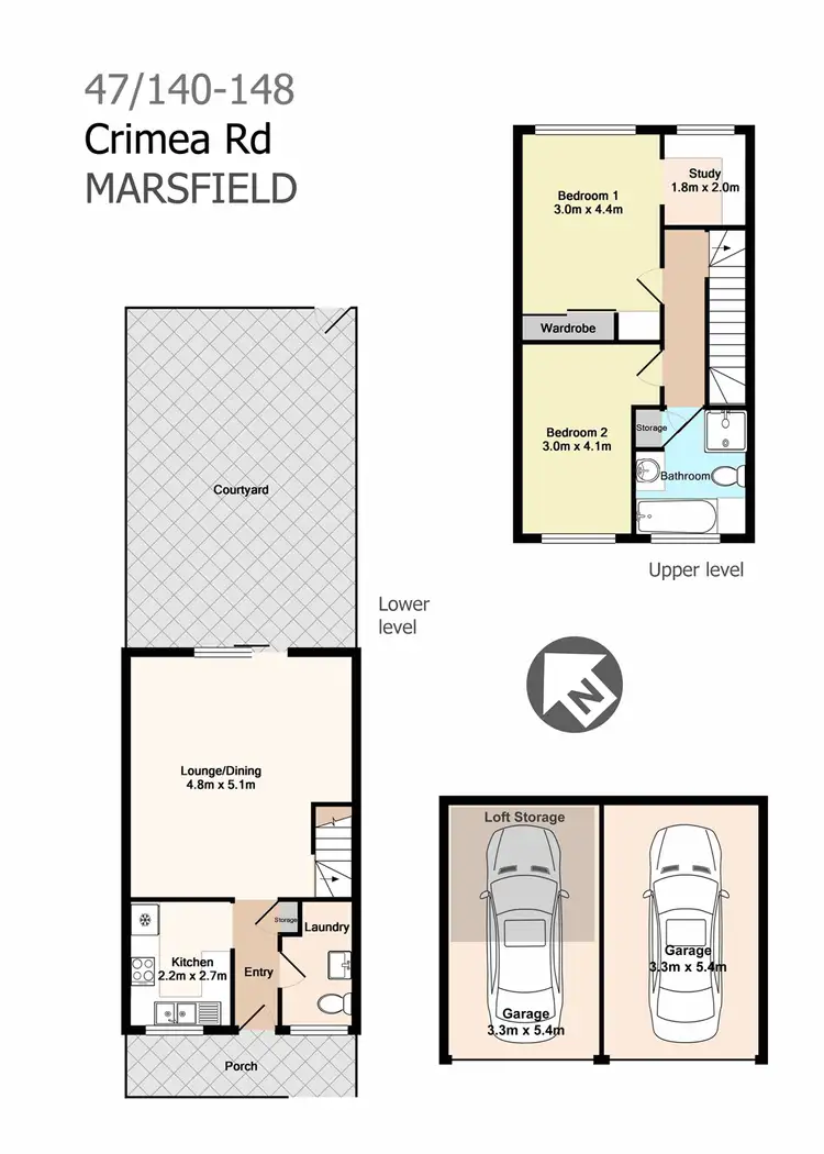 Floorplan of Homely townhouse listing, 47/140-148 Crimea Road, Marsfield NSW 2122
