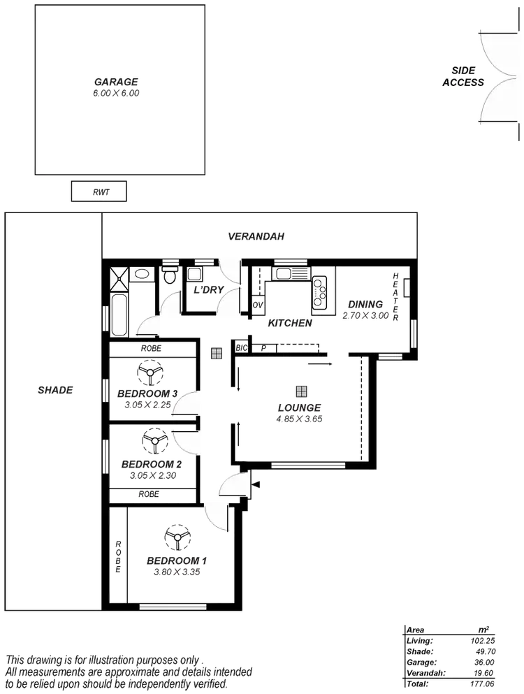Floorplan of Homely house listing, 53 James Street, Campbelltown SA 5074