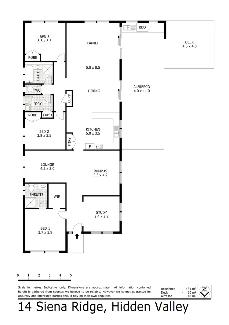 Floorplan of Homely house listing, 14 Siena Ridge, Hidden Valley VIC 3756