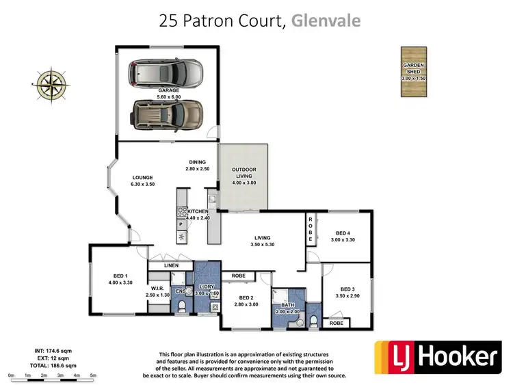 Floorplan of Homely house listing, 25 Patron Court, Glenvale QLD 4350