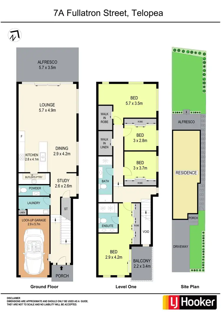 Floorplan of Homely semi-detached listing, 7A Fullarton Street, Telopea NSW 2117