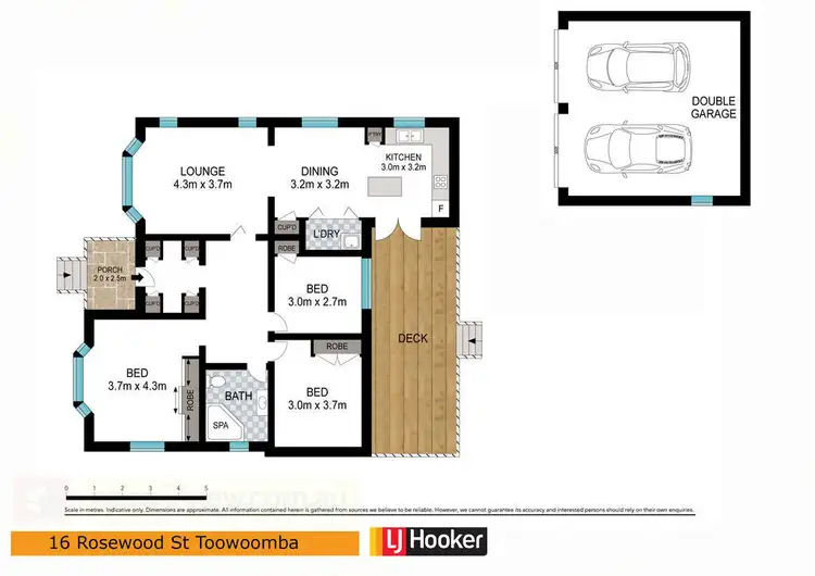Floorplan of Homely house listing, 16 Rosewood Street, Toowoomba City QLD 4350