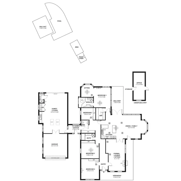 Floorplan of Homely house listing, 27 Rostrevor Road, Stirling SA 5152