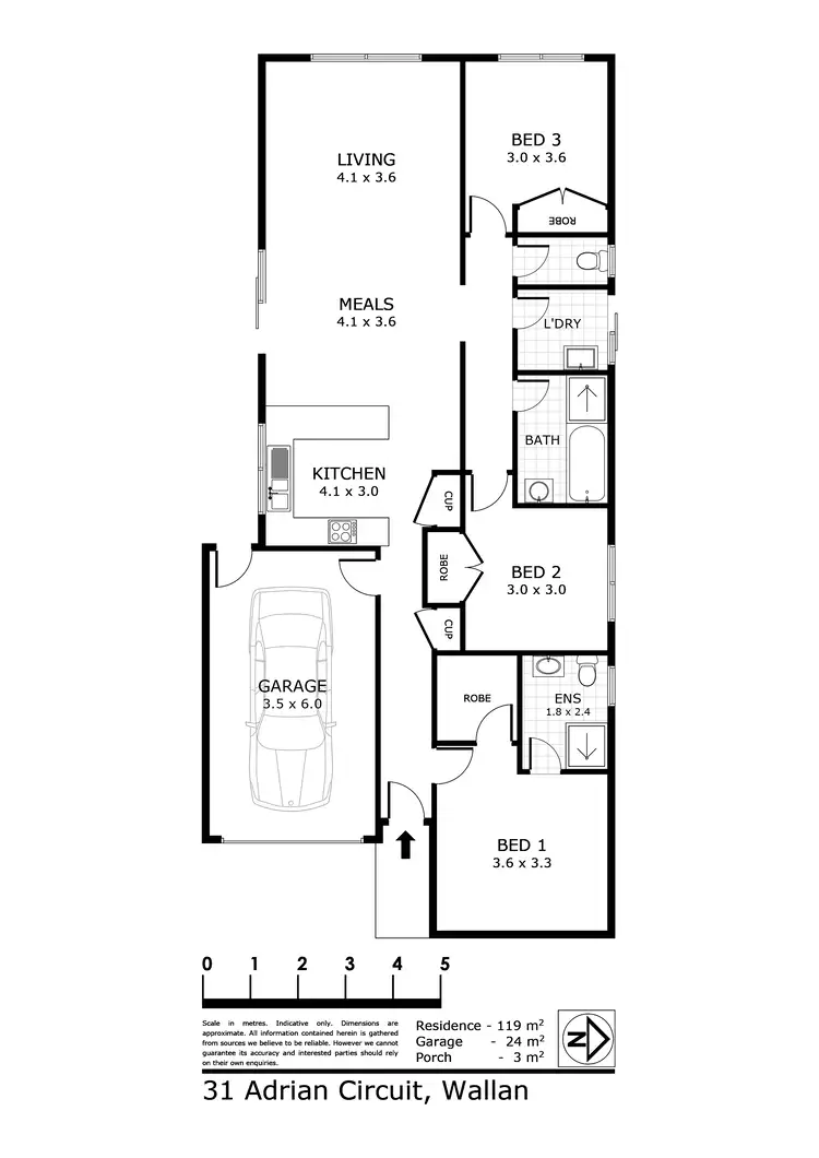 Floorplan of Homely house listing, 31 Adrian Circuit, Wallan VIC 3756