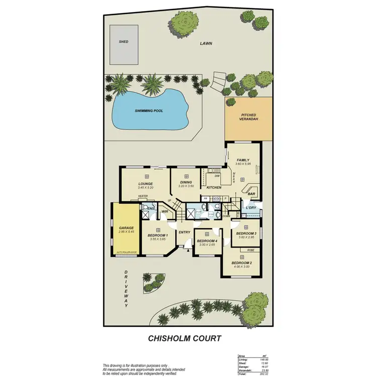 Floorplan of Homely house listing, 6 Chisholm Court, Golden Grove SA 5125