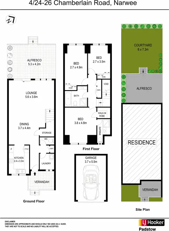 Floorplan of Homely townhouse listing, 4/24-26 Chamberlain Street, Narwee NSW 2209