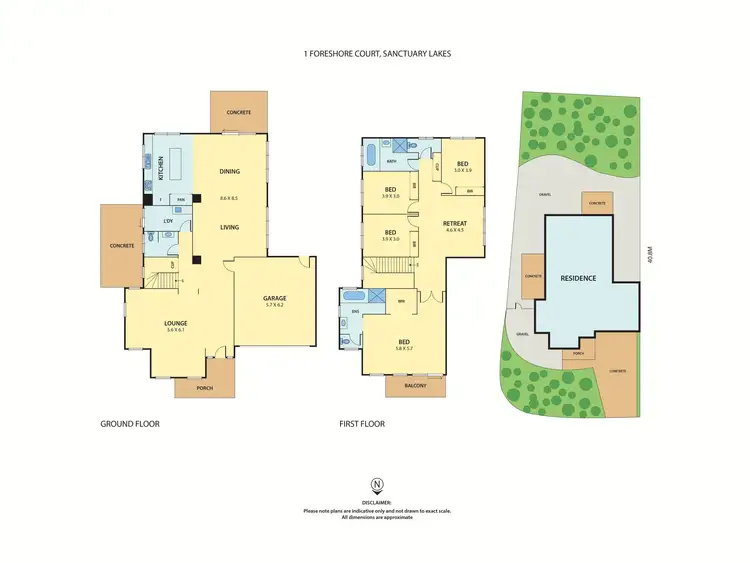 Floorplan of Homely house listing, 1 Foreshore Court, Sanctuary Lakes VIC 3030