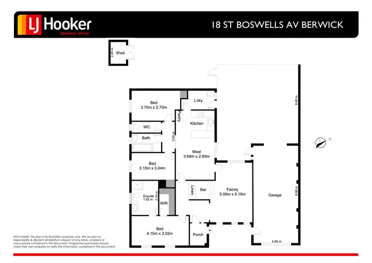 Floorplan of Homely house listing, 18 St Boswells Avenue, Berwick VIC 3806