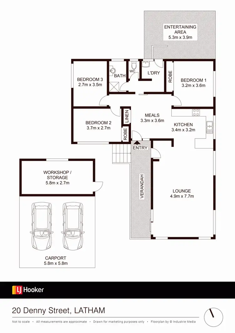 Floorplan of Homely house listing, 20 Denny Street, Latham ACT 2615