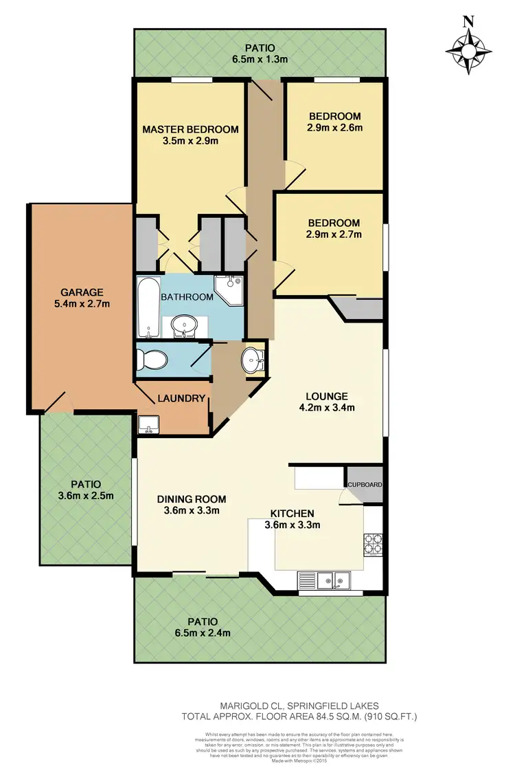 Floorplan of Homely house listing, 5 Marigold Cl, Springfield Lakes QLD 4300