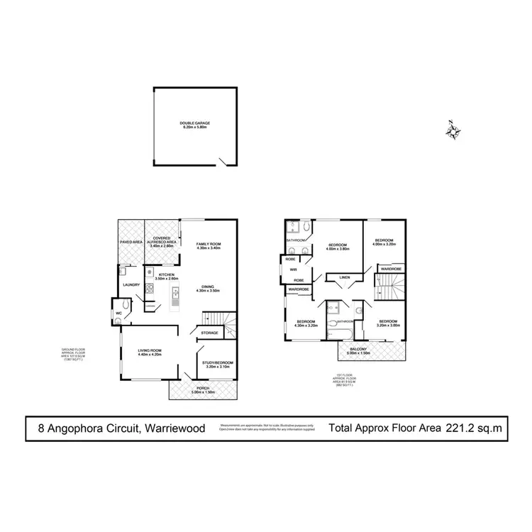 Floorplan of Homely house listing, 8 Angophora Circuit, Warriewood NSW 2102