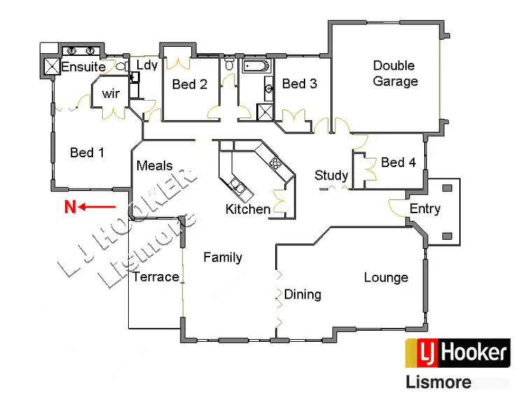 Floorplan of Homely house listing, 94 Mountain View Drive, Goonellabah NSW 2480