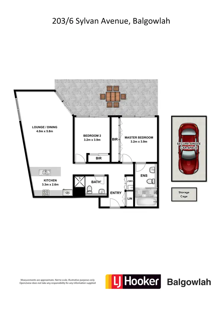 Floorplan of Homely apartment listing, 203/6 Sylvan Avenue, Balgowlah NSW 2093