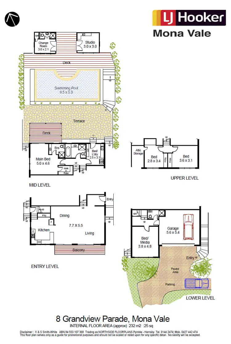 Floorplan of Homely house listing, 8 Grandview Parade, Mona Vale NSW 2103