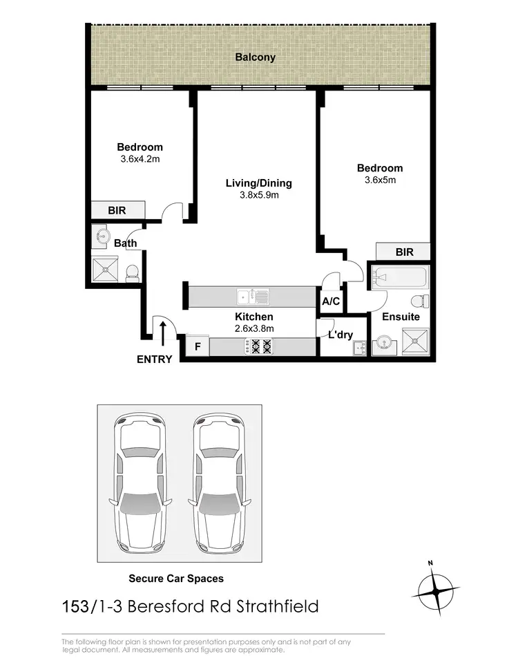 Floorplan of Homely apartment listing, 189/1-3 Beresford Road, Strathfield NSW 2135