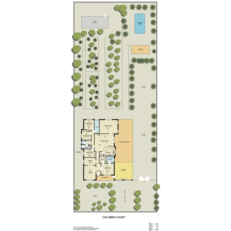 Floorplan of Homely house listing, 5 Colombo Court, Angle Vale SA 5117