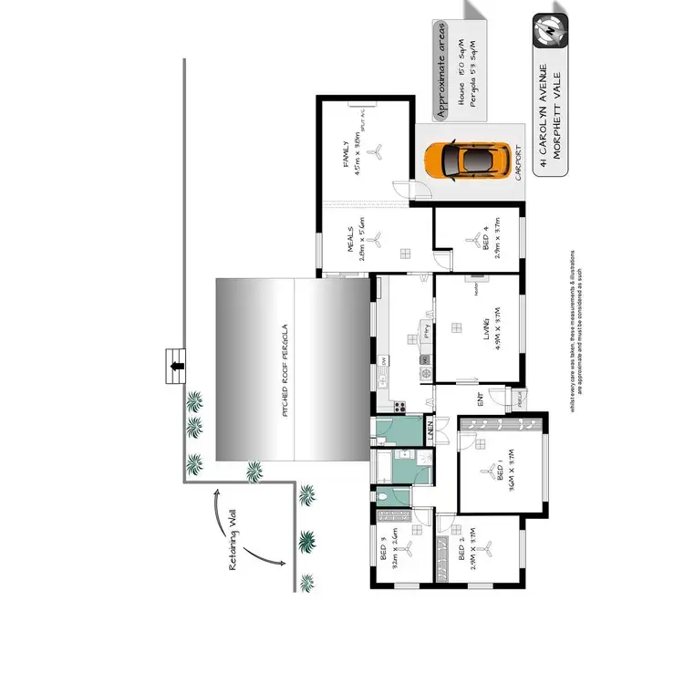 Floorplan of Homely house listing, 41 Carolyn Avenue, Morphett Vale SA 5162