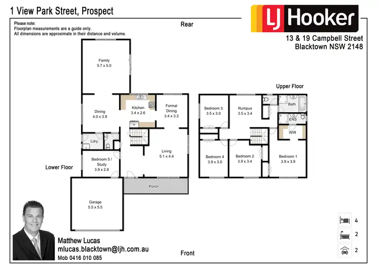Floorplan of Homely house listing, 1 View Park Street, Prospect NSW 2148