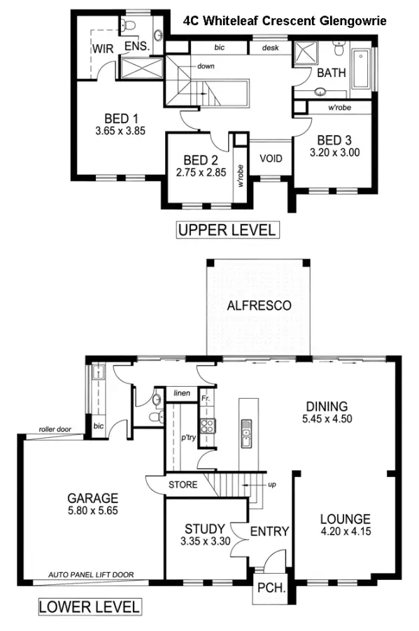 Floorplan of Homely house listing, 4C Whiteleaf Crescent, Glengowrie SA 5044