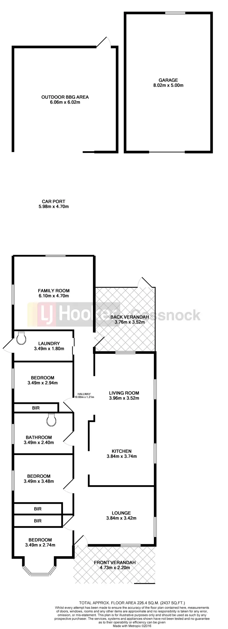 Floorplan of Homely house listing, 109 Harle Street, Abermain NSW 2326
