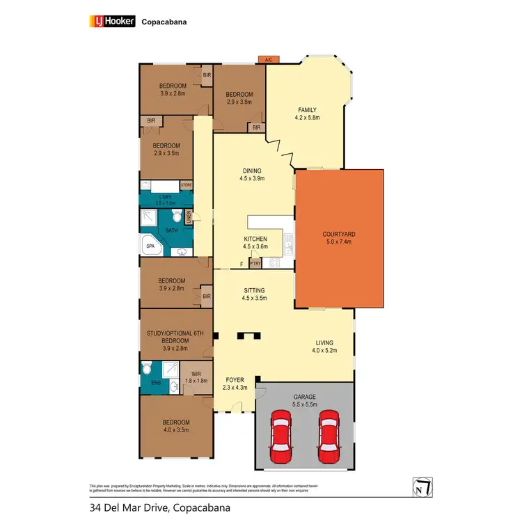 Floorplan of Homely house listing, 34 Del Mar Drive, Copacabana NSW 2251