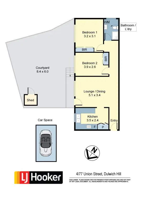 Floorplan of Homely apartment listing, 4/77 Union Street, Dulwich Hill NSW 2203