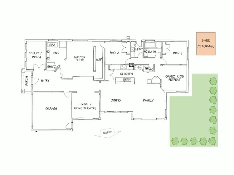 Floorplan of Homely house listing, 4 Tiarella Street, Point Cook VIC 3030