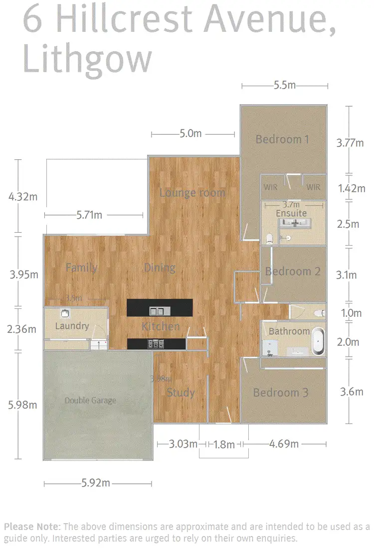 Floorplan of Homely house listing, 6 Hillcrest Avenue, Lithgow NSW 2790