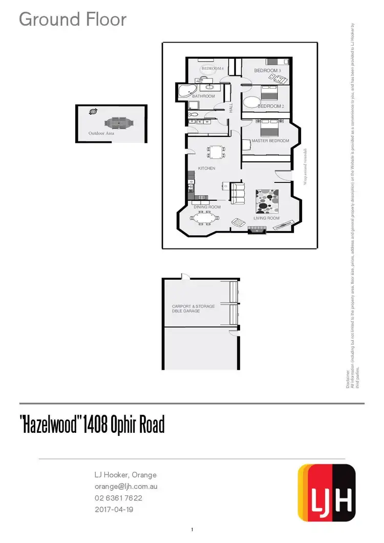 Floorplan of Homely rural property listing, 1408 Ophir Road, Orange NSW 2800
