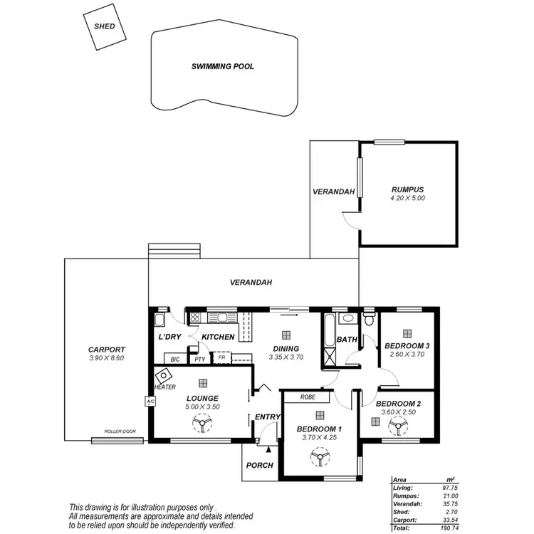Floorplan of Homely house listing, 1043 Grand Junction Road, Hope Valley SA 5090