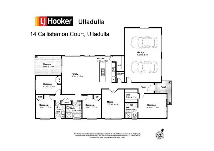 Floorplan of Homely house listing, 14 Callistemon Court, Ulladulla NSW 2539