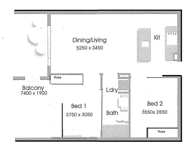 Floorplan of Homely apartment listing, 210/162 Hindmarsh Road, Victor Harbor SA 5211